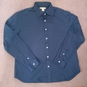 Men's Classic Elliot MulryanNavy Button Down Long Sleeve  Shirt Sz XL